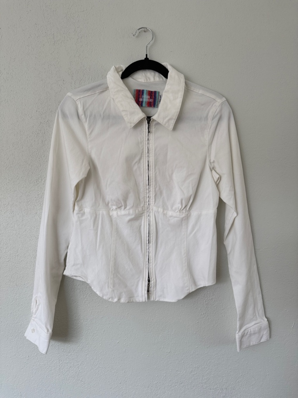 Urban Outfitters White Jacket with two zipper